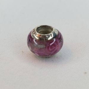Lovelinks Rose Glass Bead